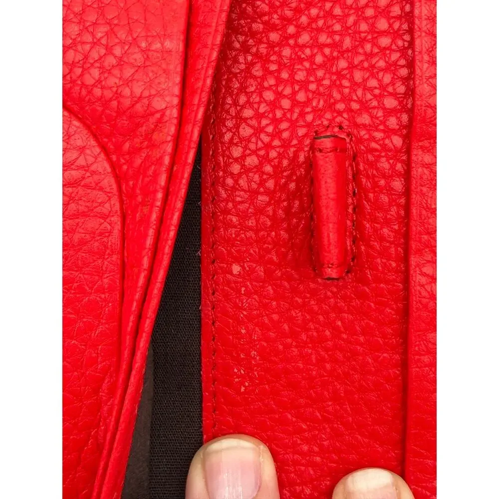 Marc by Marc Jacobs Colorblock Travel Wallet Red Burgundy Leather